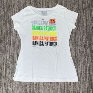 Chase Authentics Women XL Danica Patrick Graphic T Shirt White Stewart Haas 2013
